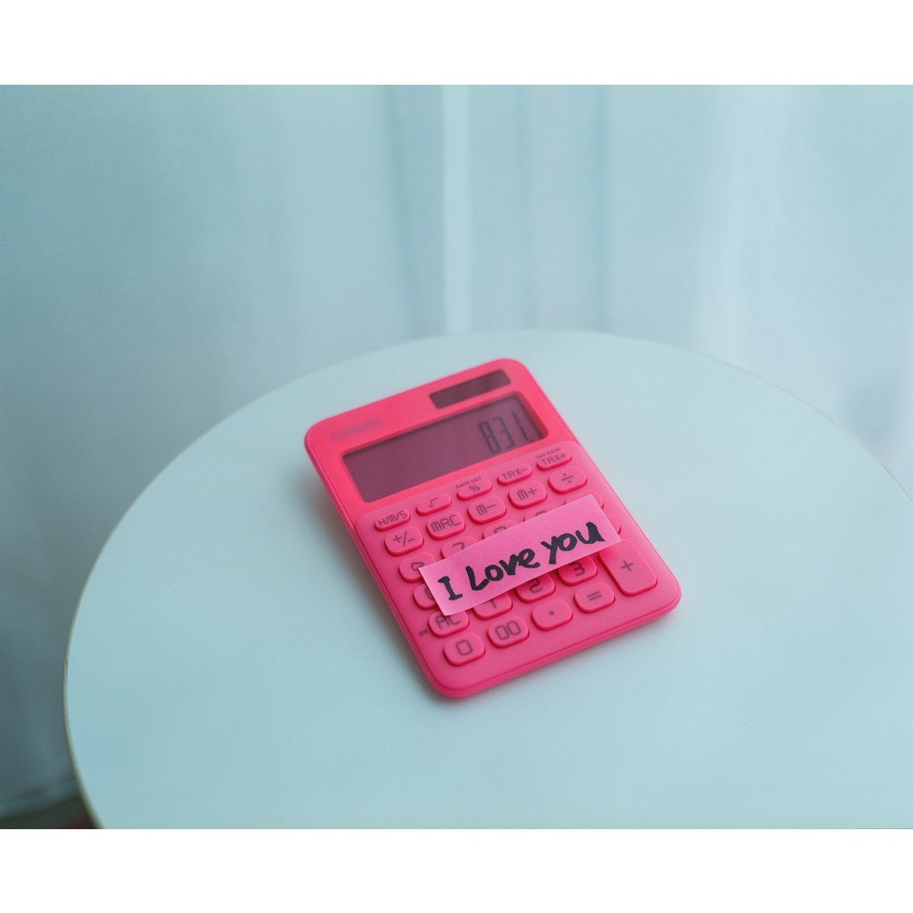 Casio MS 20 UC 霓虹燈粉紅色 計算器