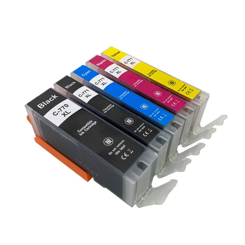 Canon PGI - 770 CLI - 771 優質代用噴墨匣｜自動復位晶片 六色高容量｜TS8070 TS6070 TS5070 MG7770