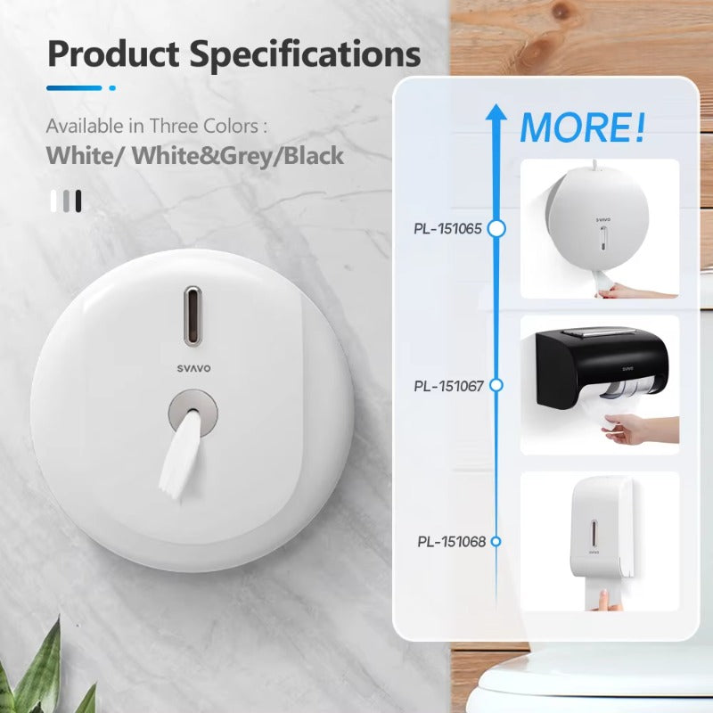 SVAVO PL - 151066 壁掛式廚房壓縮手巾紙分配器 - ABS 塑料 現代簡約風