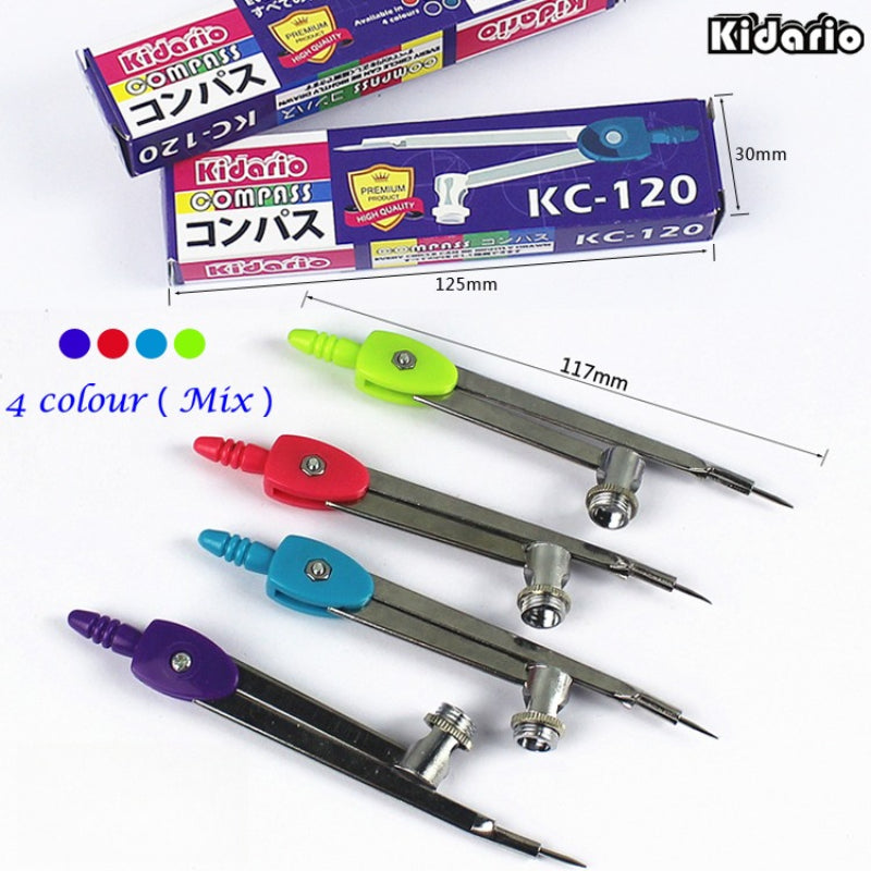 Kidario KC-120 圓規 | 可夾筆 | 優質款 畫圖精準