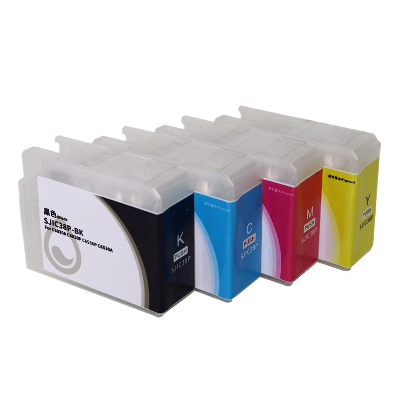 Epson 優質代用噴墨匣EPSON CW-C6030a C6530标签打印机墨盒SJIC38P