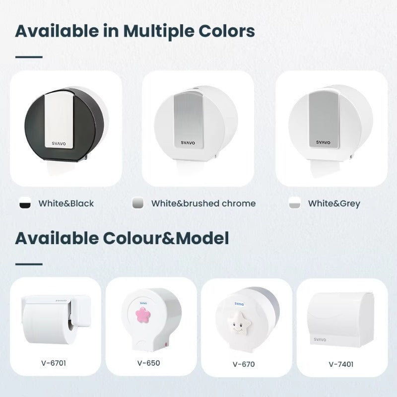 SVAVO VX784 大卷紙巾分配器 - 壁掛式 現代風格 多色可選