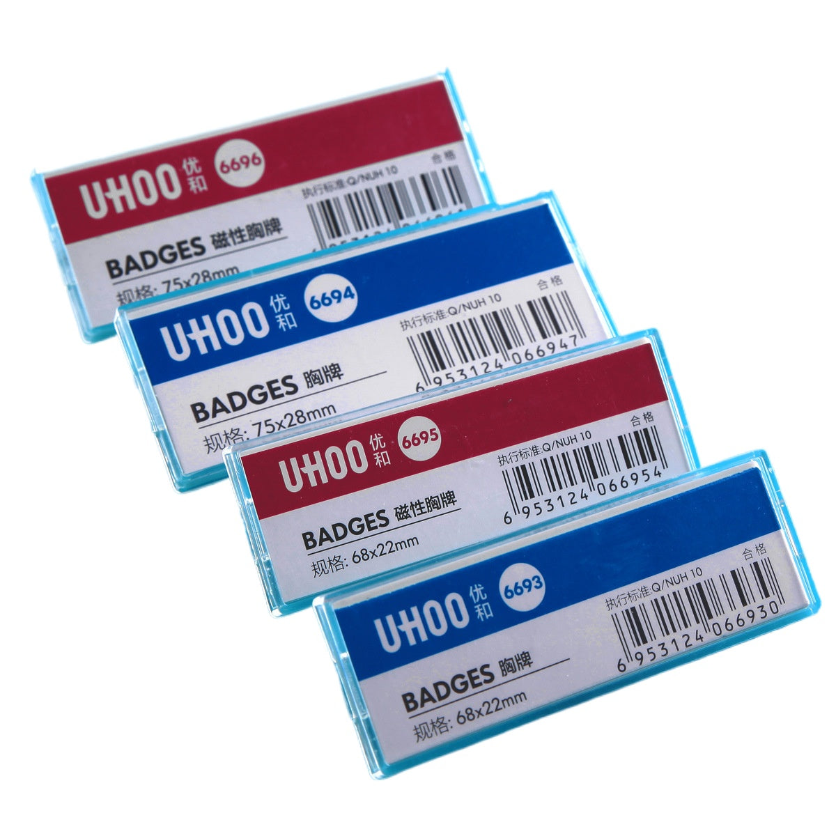 UHOO 優和 6693︱6694︱6695︱6696 透明胸牌 別針磁吸兩款 可替換內芯胸夾