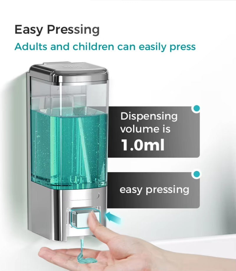 SVAVO V-8101 手動皂液器 - 500ml 壁掛式 酒店及家居適用