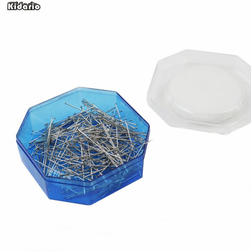 Kidario KOP-32200 八角盒大頭針 | 200 枚 / 小盒 混色彩盒裝