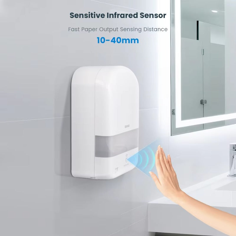 SVAVO ZM-016 壁掛式感應自動切斷衛生紙分配器 - ABS 材質 現代款 多色可選