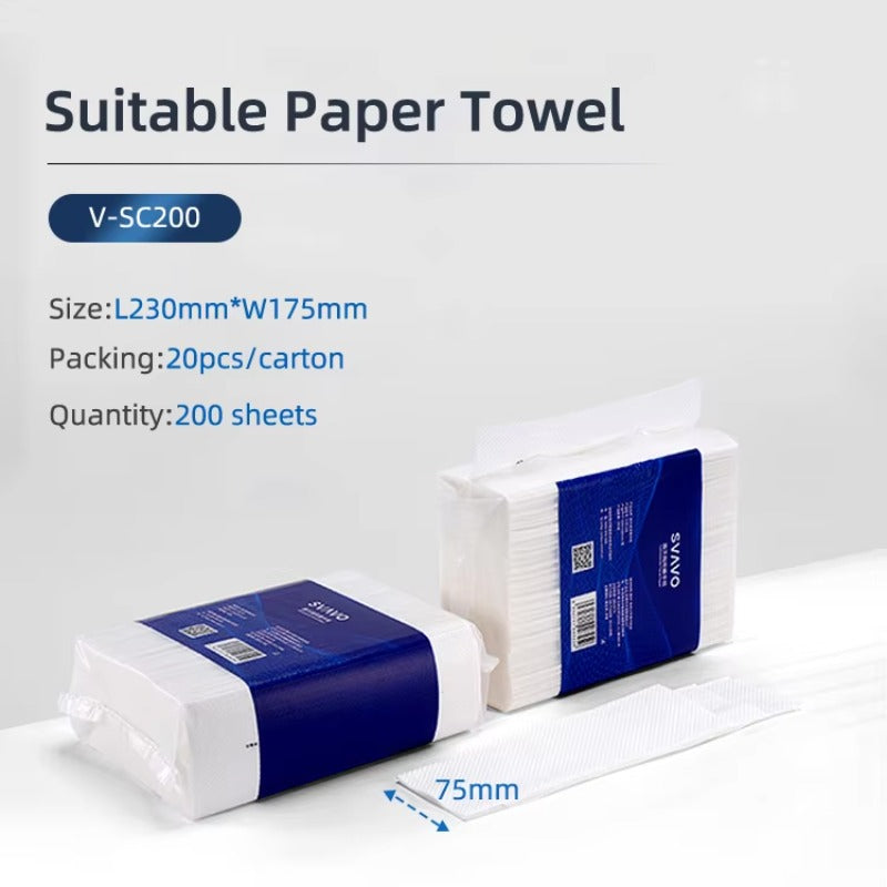 SVAVO V-TH15 壁掛式紙巾架 - 塑料材質 現代風格（16 個 / 箱）