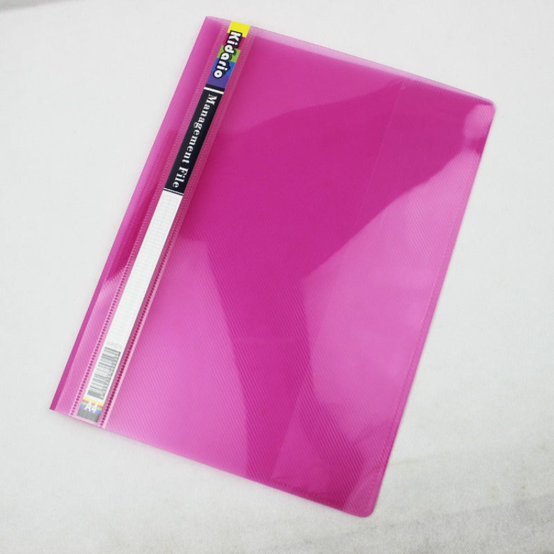 Kidario PVC 加厚文件裝訂夾 KMF907A（A4/310×230mm）2 孔附標籤