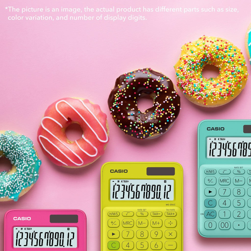 Casio MS-7UC 綠色 10 位辦公室系列計算器