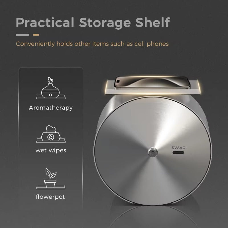 SVAVO SSS-TPD065-S 壁掛式商用不鏽鋼衛生紙分配器 - 現代奢華款