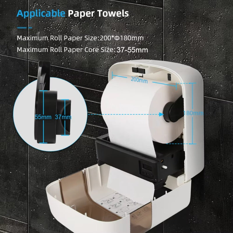 SVAVO ZM-063 壁掛式馬桶自動感應紙巾架 - ABS 材質 現代簡約款 多色可選