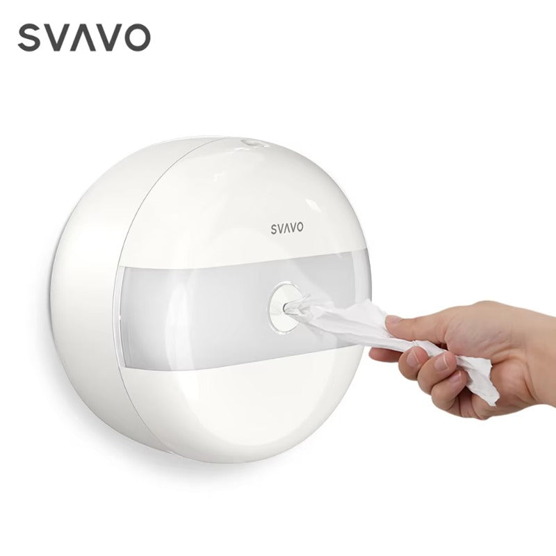 SVAVO ZM-066 壁掛式商用浴室大卷衛生紙架 - ABS 材質 現代簡約款 多色可選