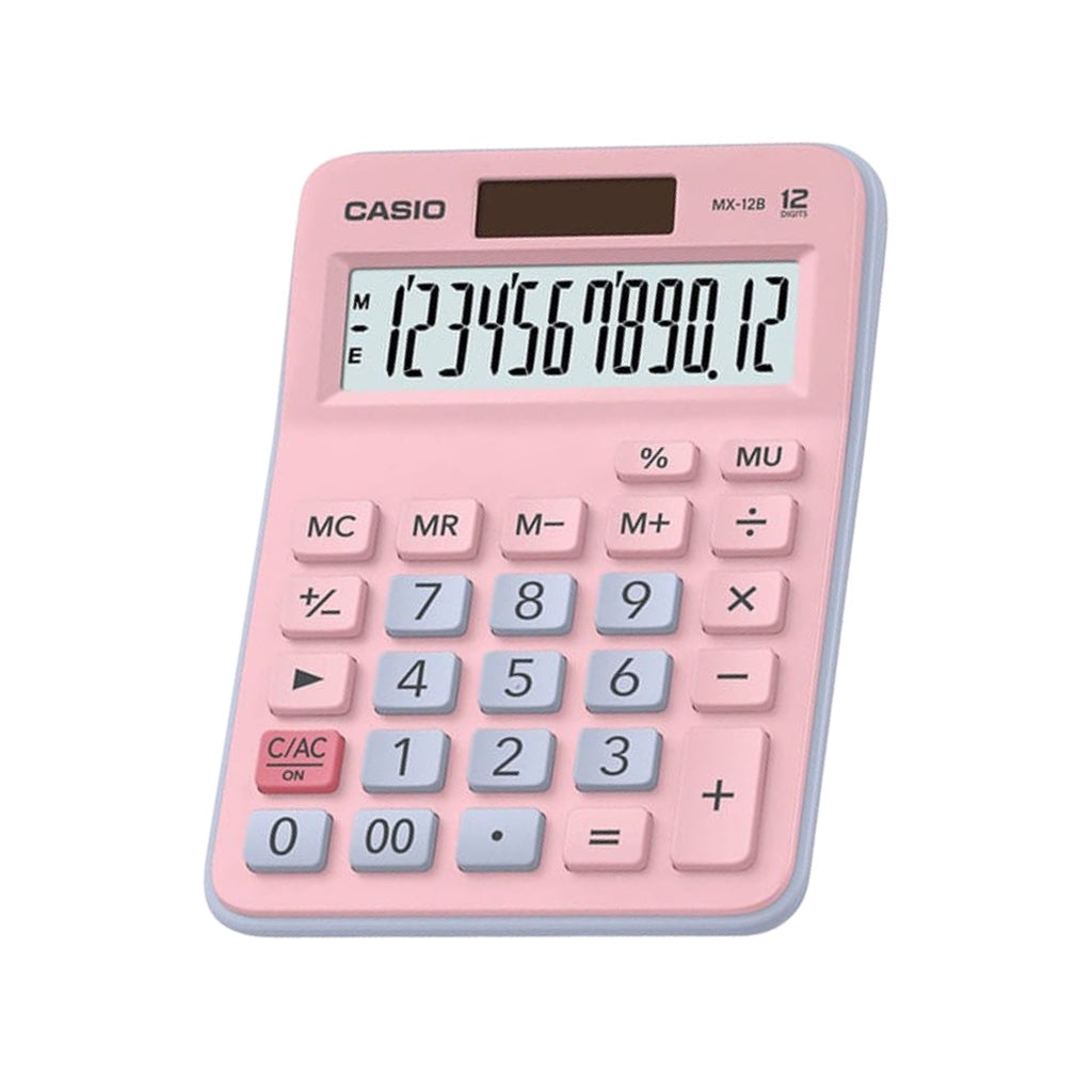 Casio MX-12B-PKLB 貿易店計算器 12 位標準